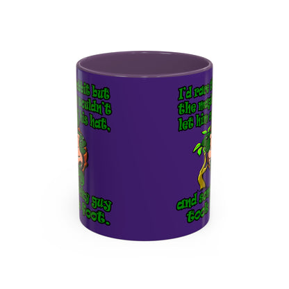 turtle race - Accent Mug (purple)