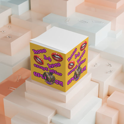 hoes b4 bros - note cube (yellow)