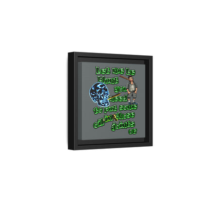 og - framed canvas art (dark grey)