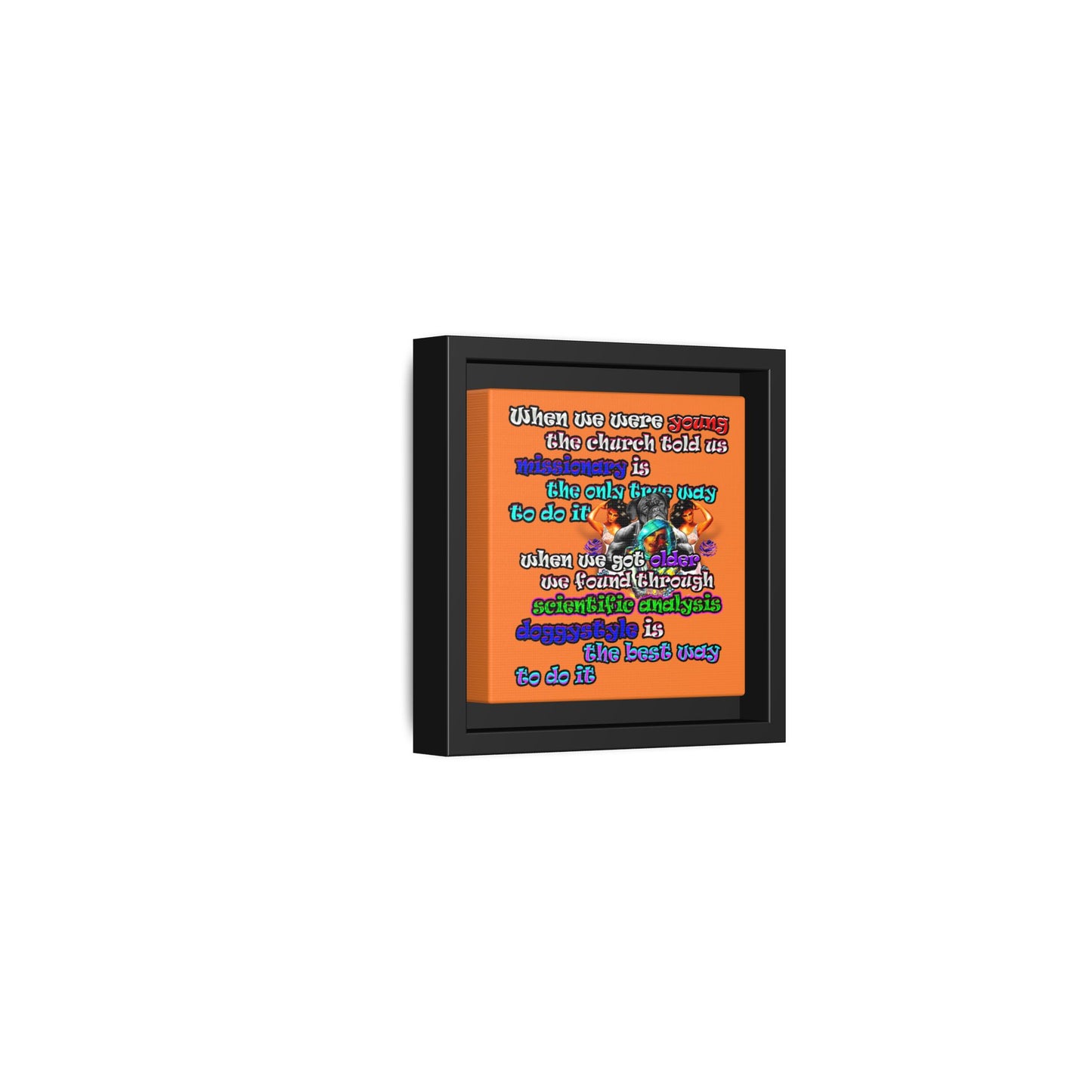 doggystyle - framed canvas art (crusta)