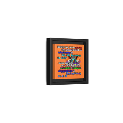 doggystyle - framed canvas art (crusta)