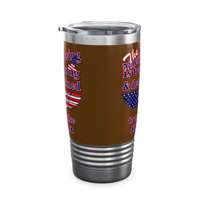 american wing - Ringneck Tumbler, 20oz (brown)