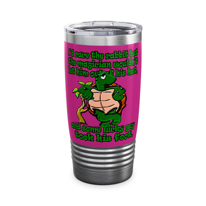 turtle race - Ringneck Tumbler, 20oz (pink)