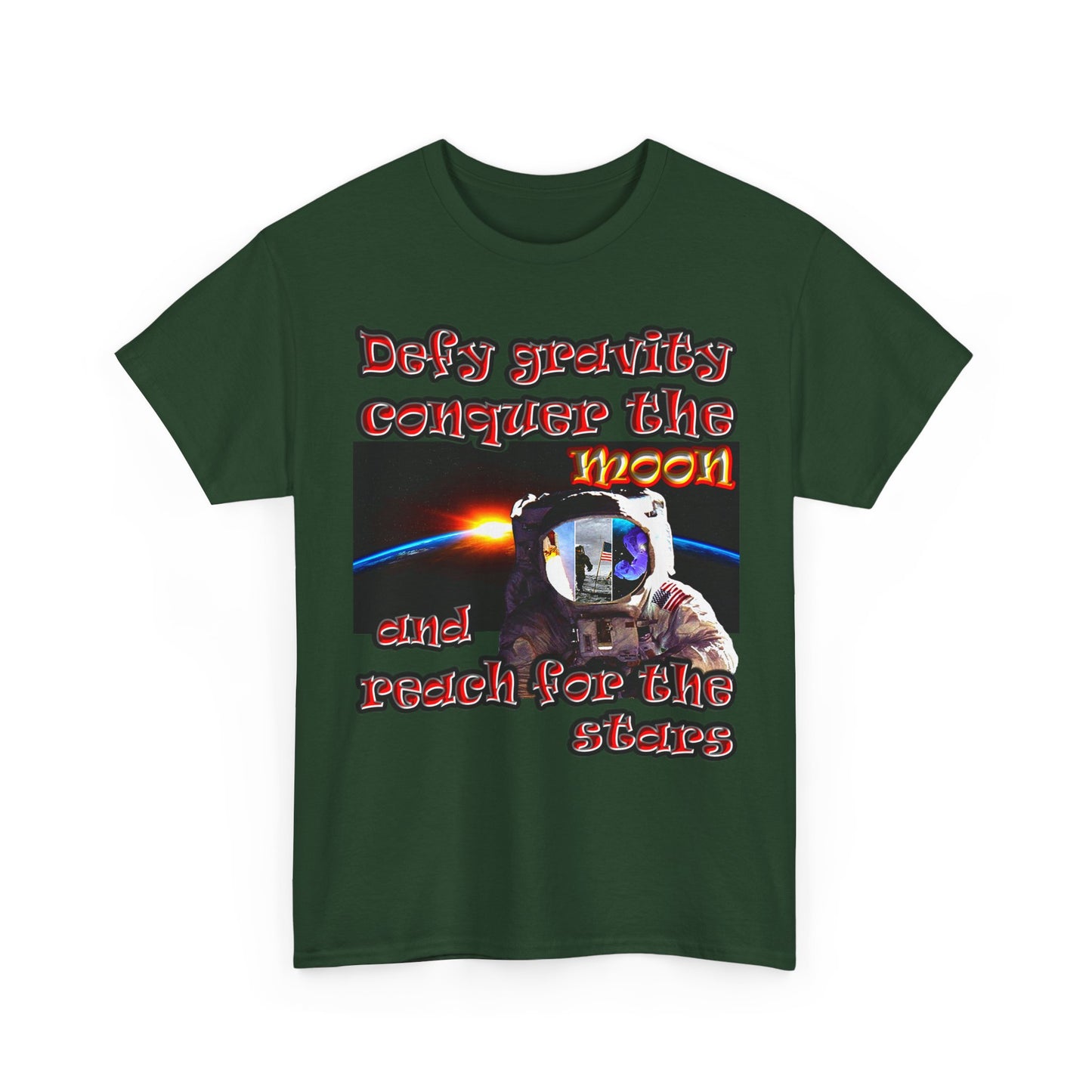 defy conquer reach - Unisex Heavy Cotton Tee