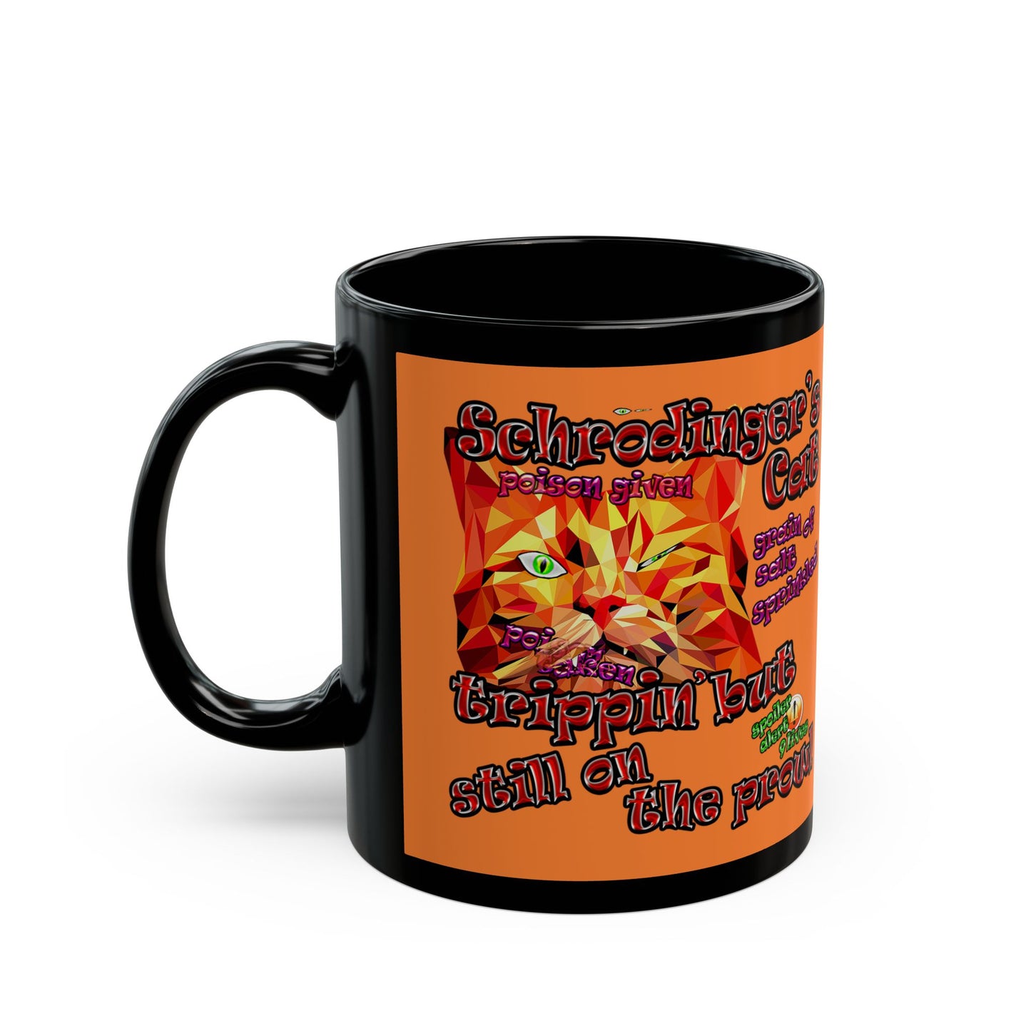 schrodinger's cat - Black Mug (crusta)