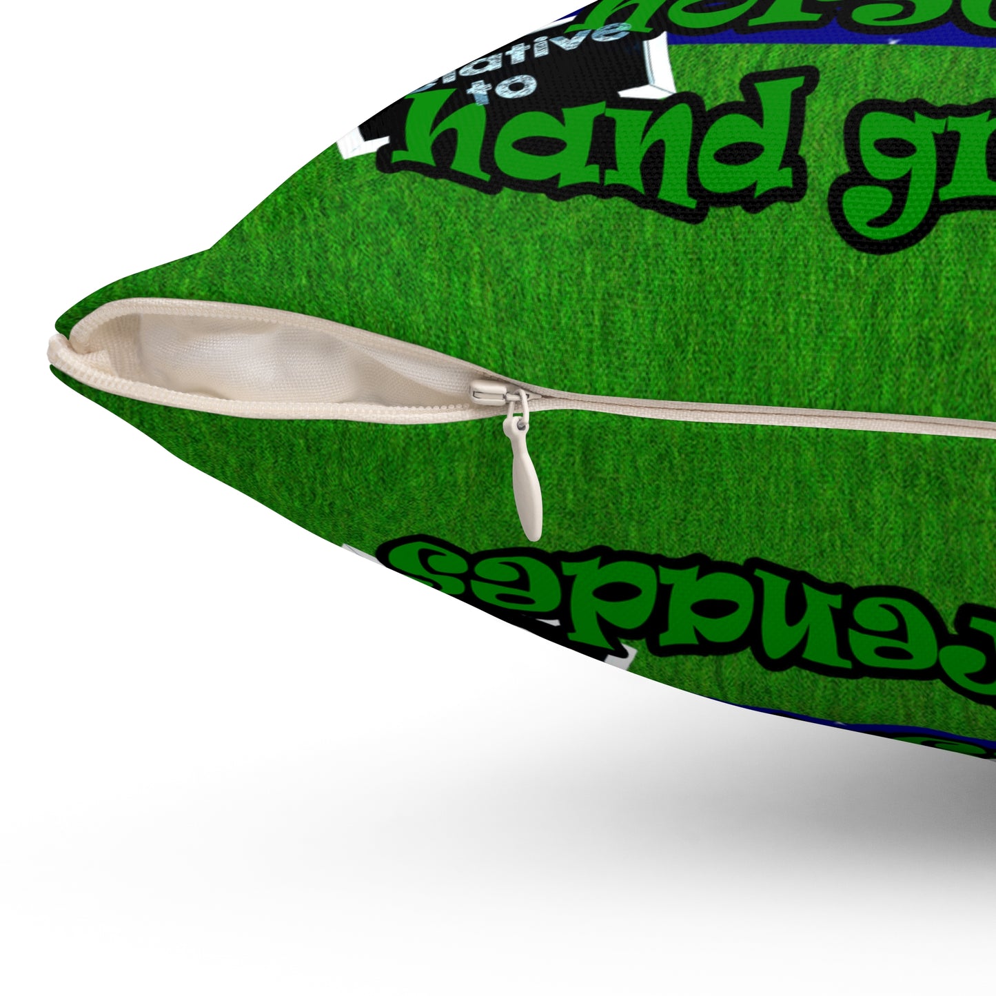 my luck - Spun Polyester Square Pillow - ('snoops' background)