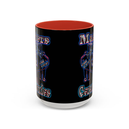 em cee squared - Accent Mug (black)