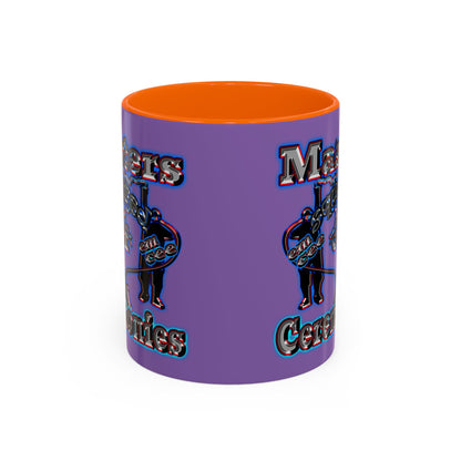 em cee squared - Accent Mug (light purple)