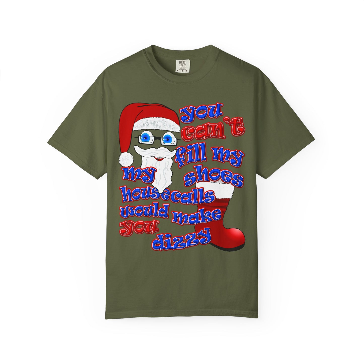 santa's shoes - Unisex Garment-Dyed T-shirt