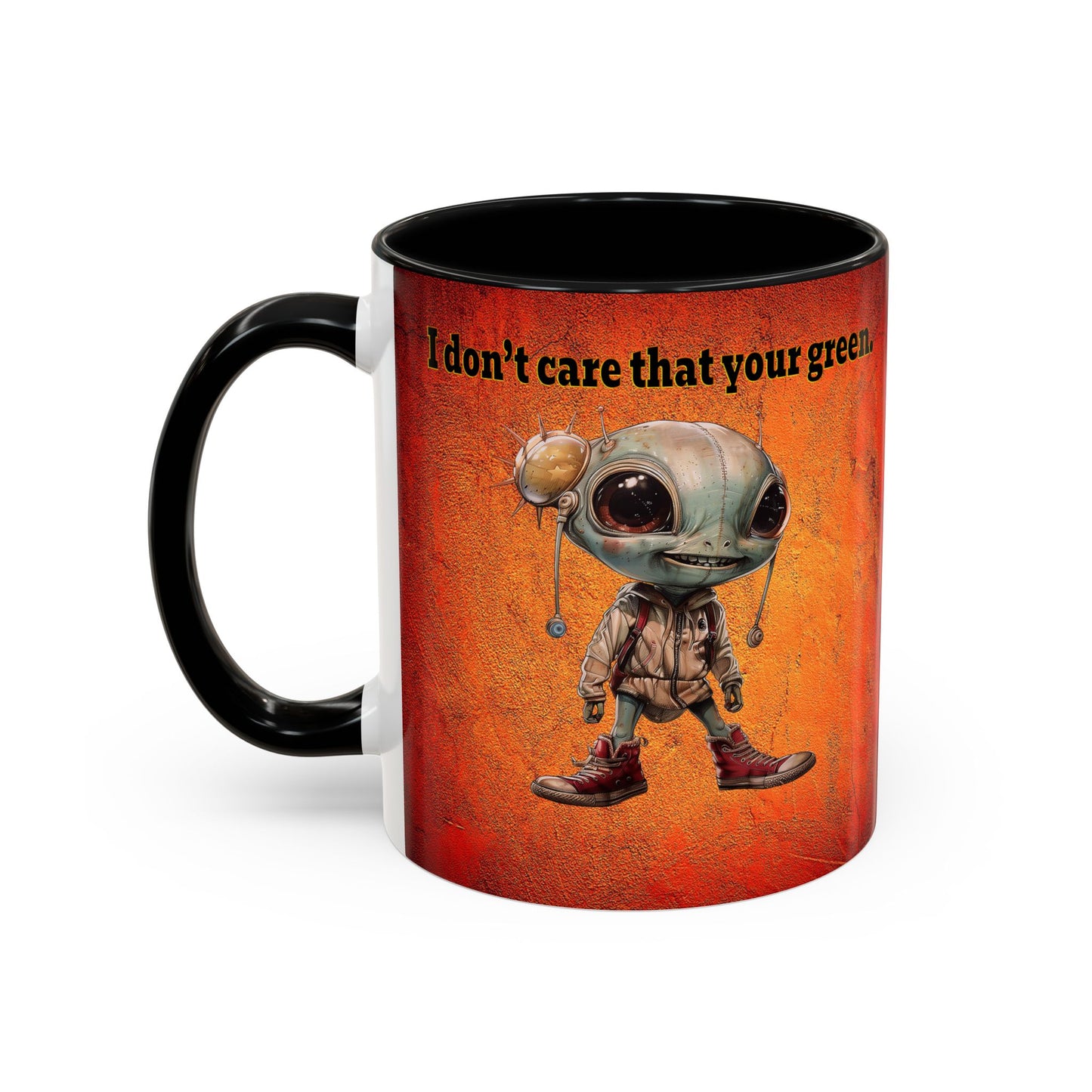 I don't care that your grey - Accent Mug (burnt orange)