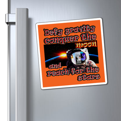defy conquer reach - Magnets - (orange)