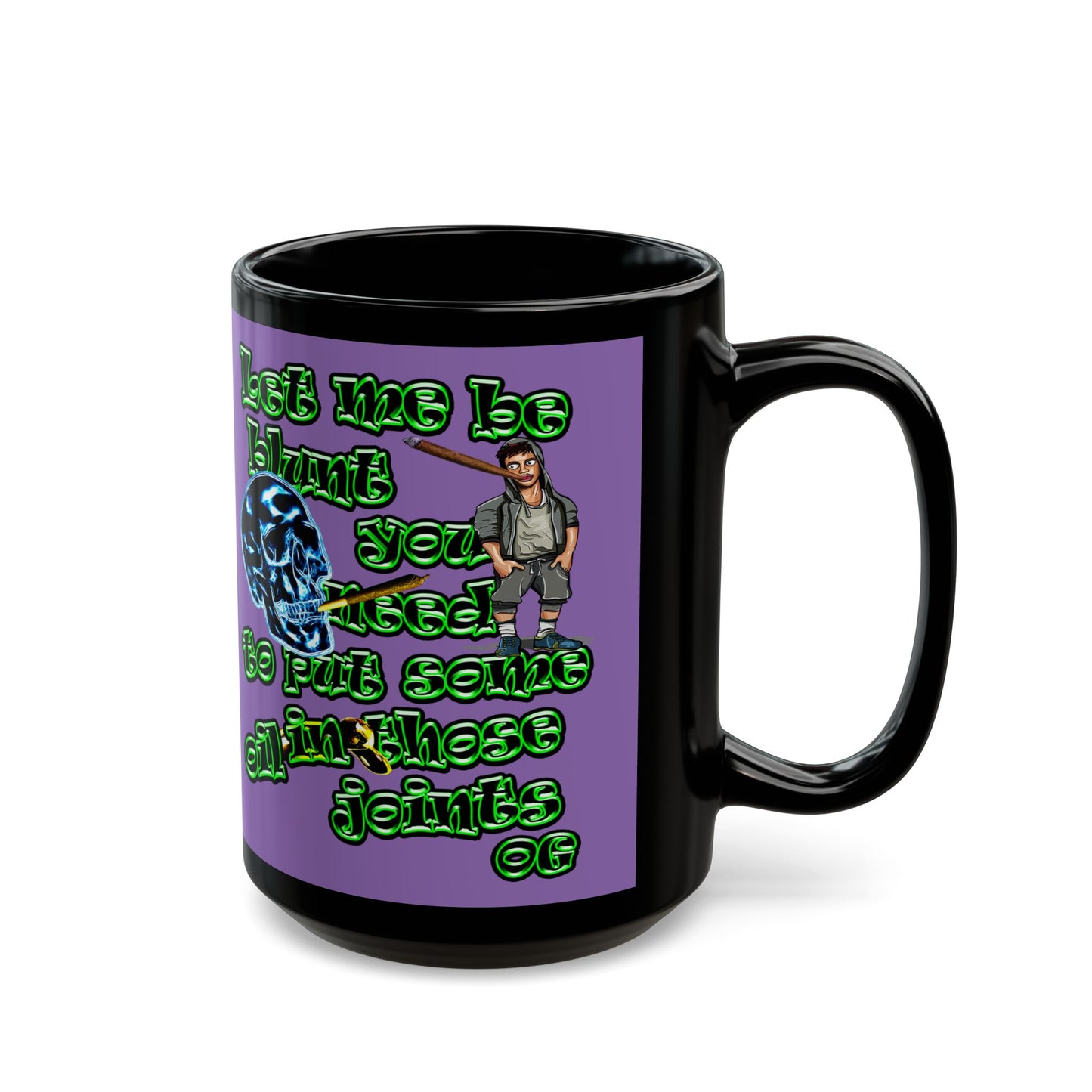 og - Black Mug (light purple)