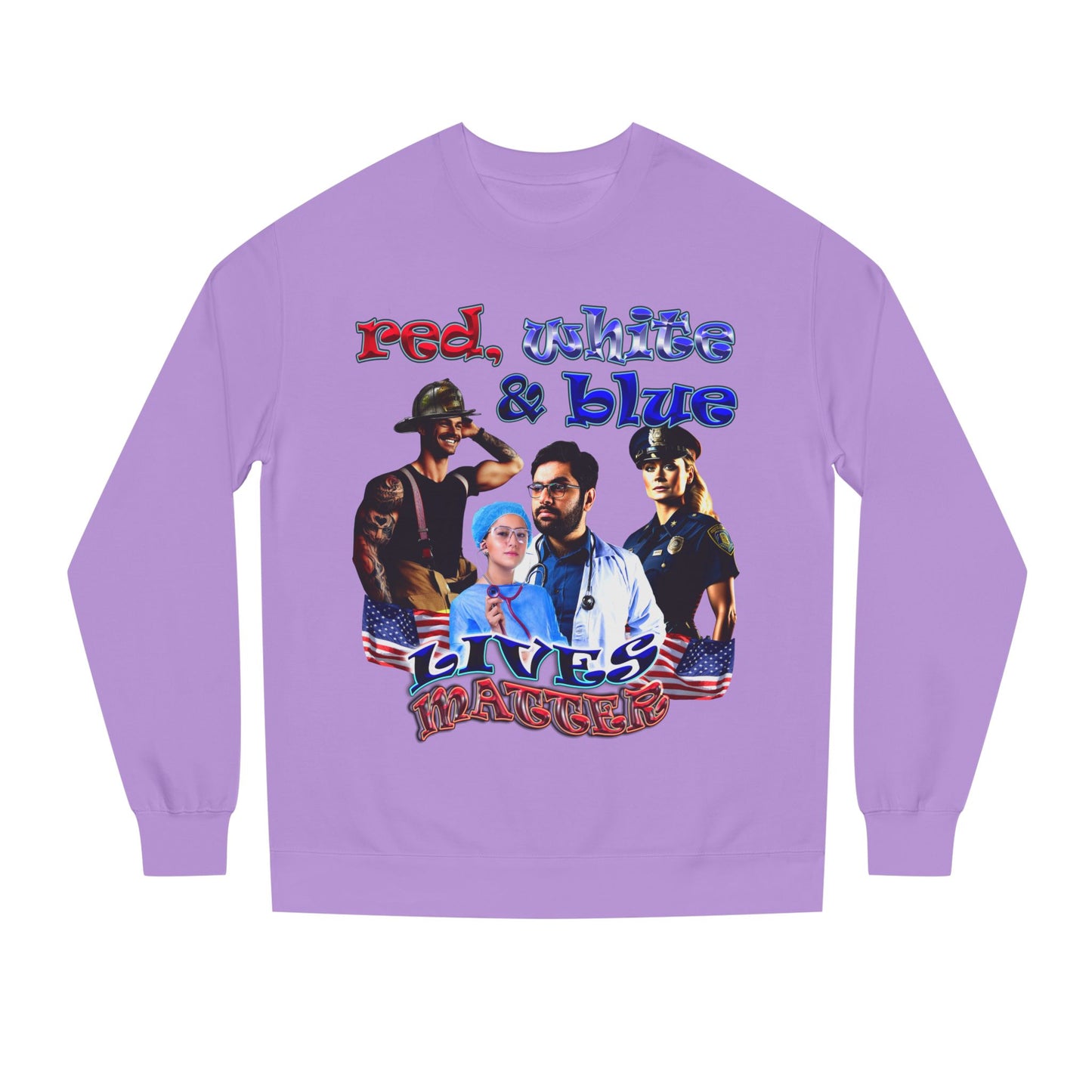 rw&b lives matter - Unisex Crew Neck Sweatshirt