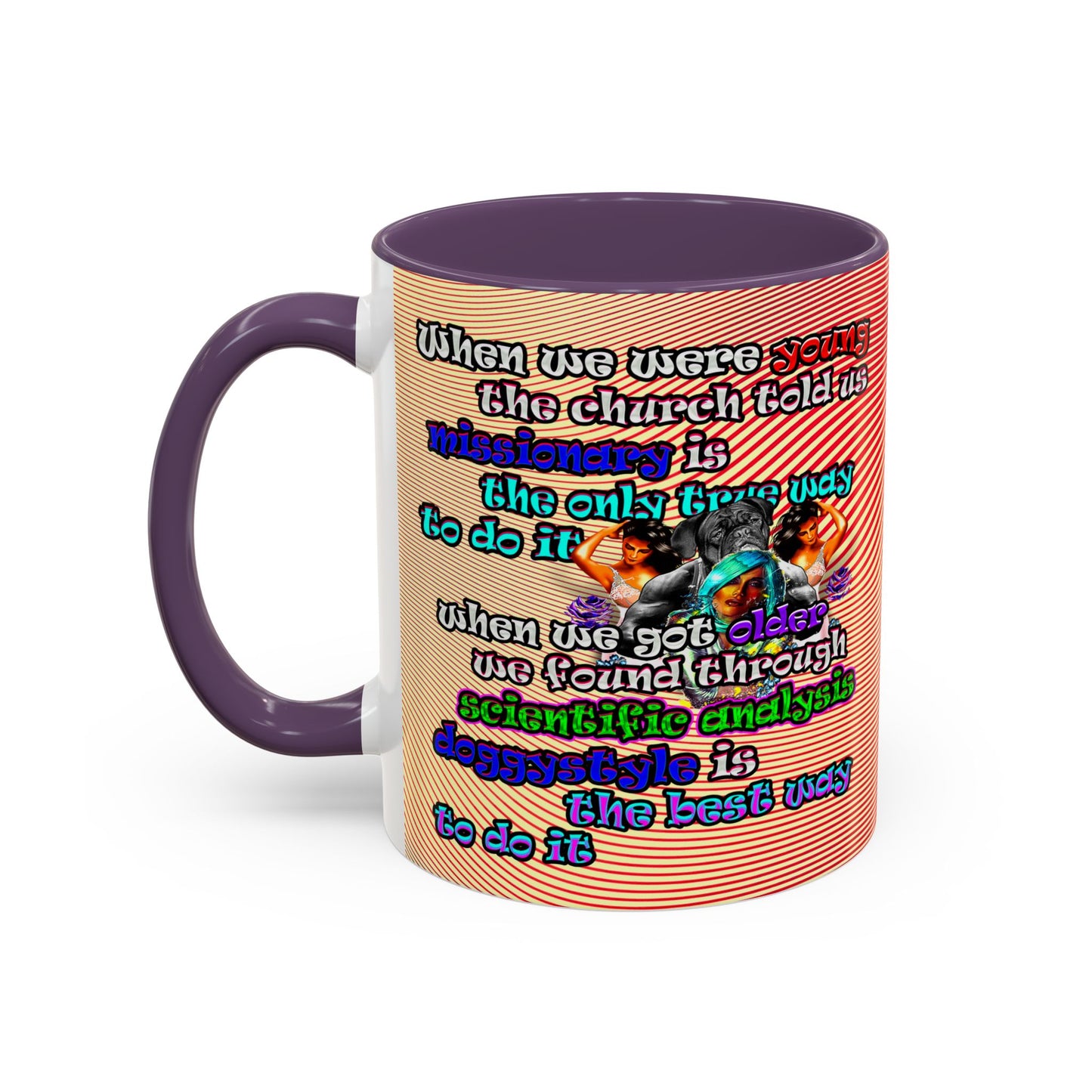 doggystyle - Accent Mug (yellow-orange wave)