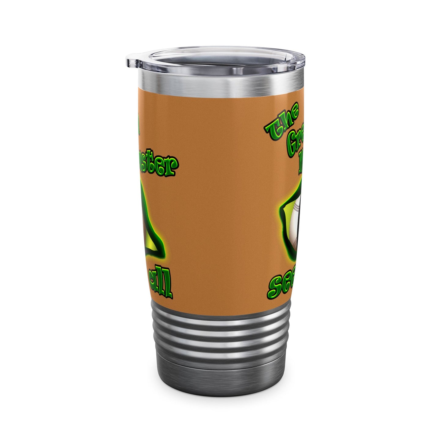 green monster - Ringneck Tumbler, 20oz (light brown)