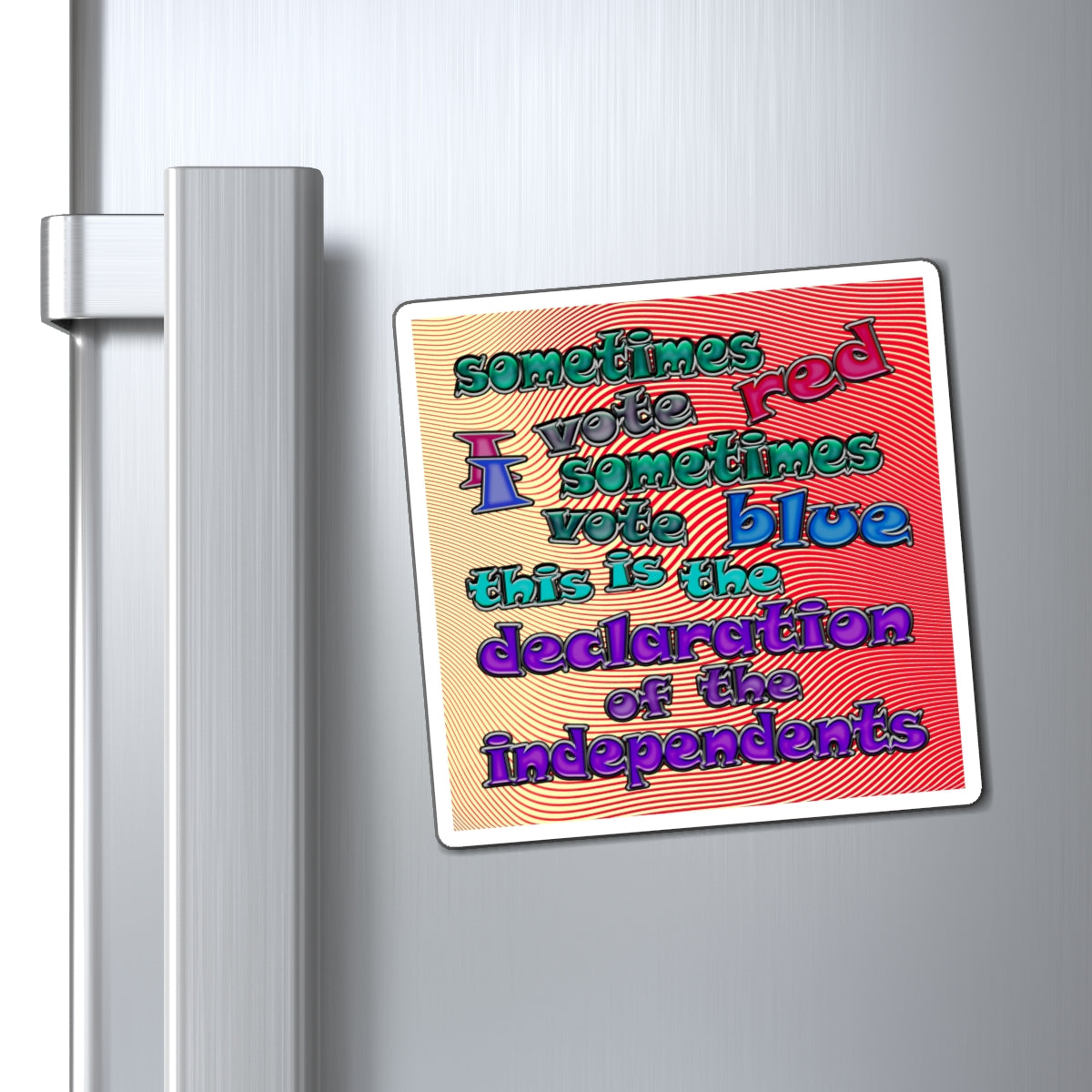declaration of the independents - Magnets - (yellow-orange wave)