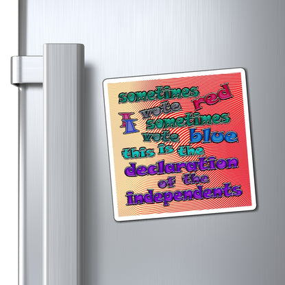 declaration of the independents - Magnets - (yellow-orange wave)