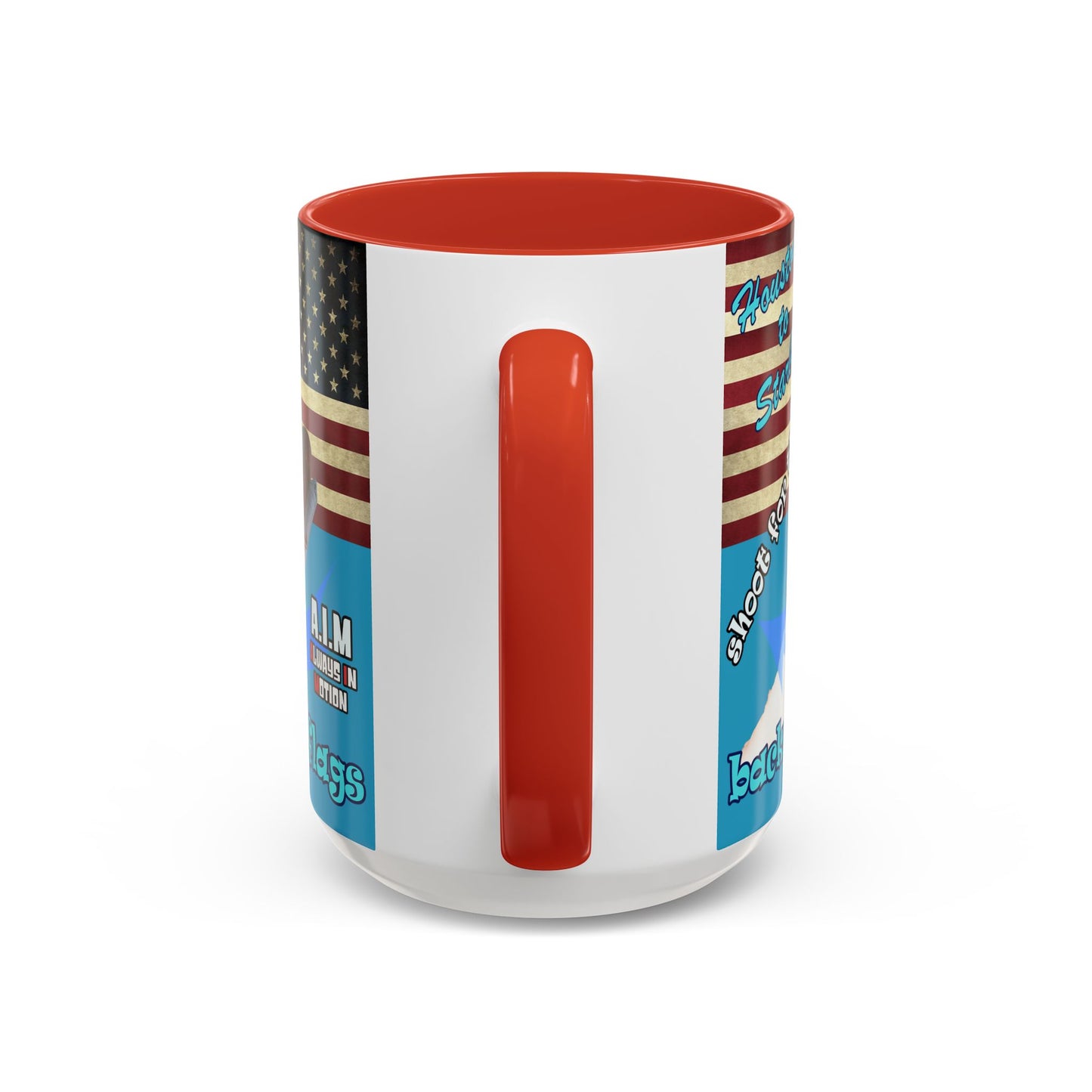 shoot for the stars - Accent Mug (turquoise)
