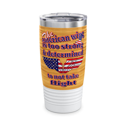 american wing - Ringneck Tumbler, 20oz (butterscotch wood finish)