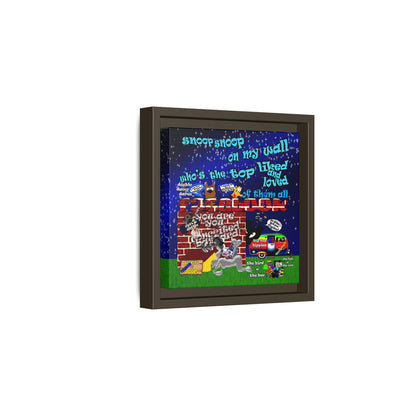 snoops - framed canvas art