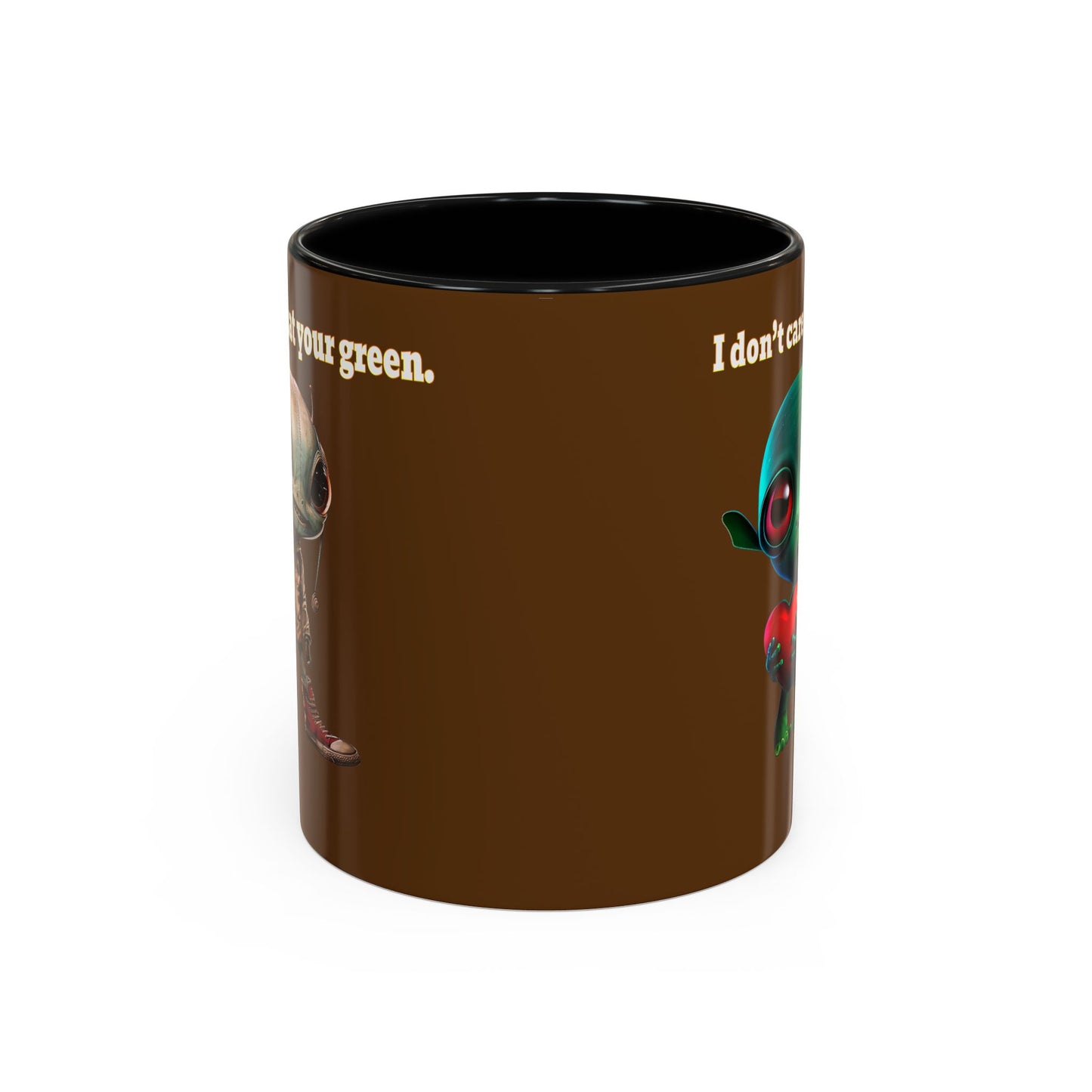 I don't care that your grey - Accent Mug (brown)