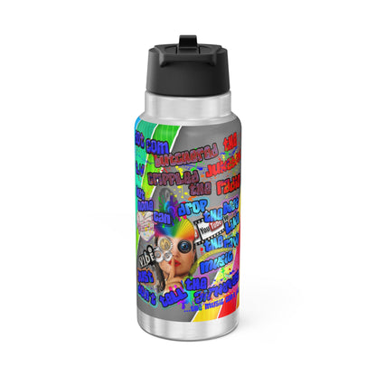 drop the beat - Gator Tumbler, 32oz  (rainbow split)