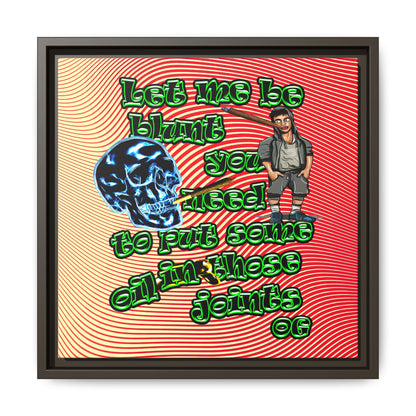 og - framed canvas art (yellow-orange wave)