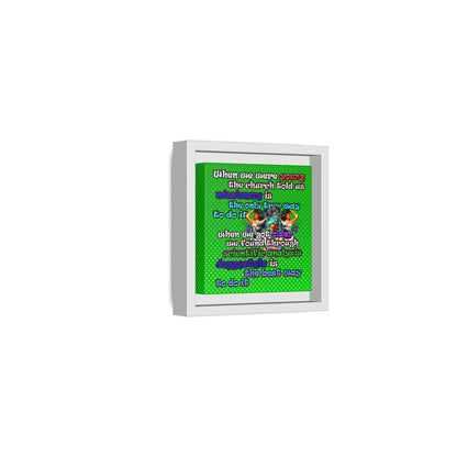 doggystyle - framed canvas art (logo green)