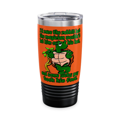 turtle race - Ringneck Tumbler, 20oz (orange)