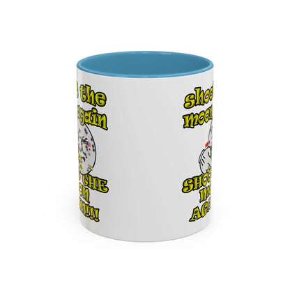 shoot the moon again - Accent Mug (white)