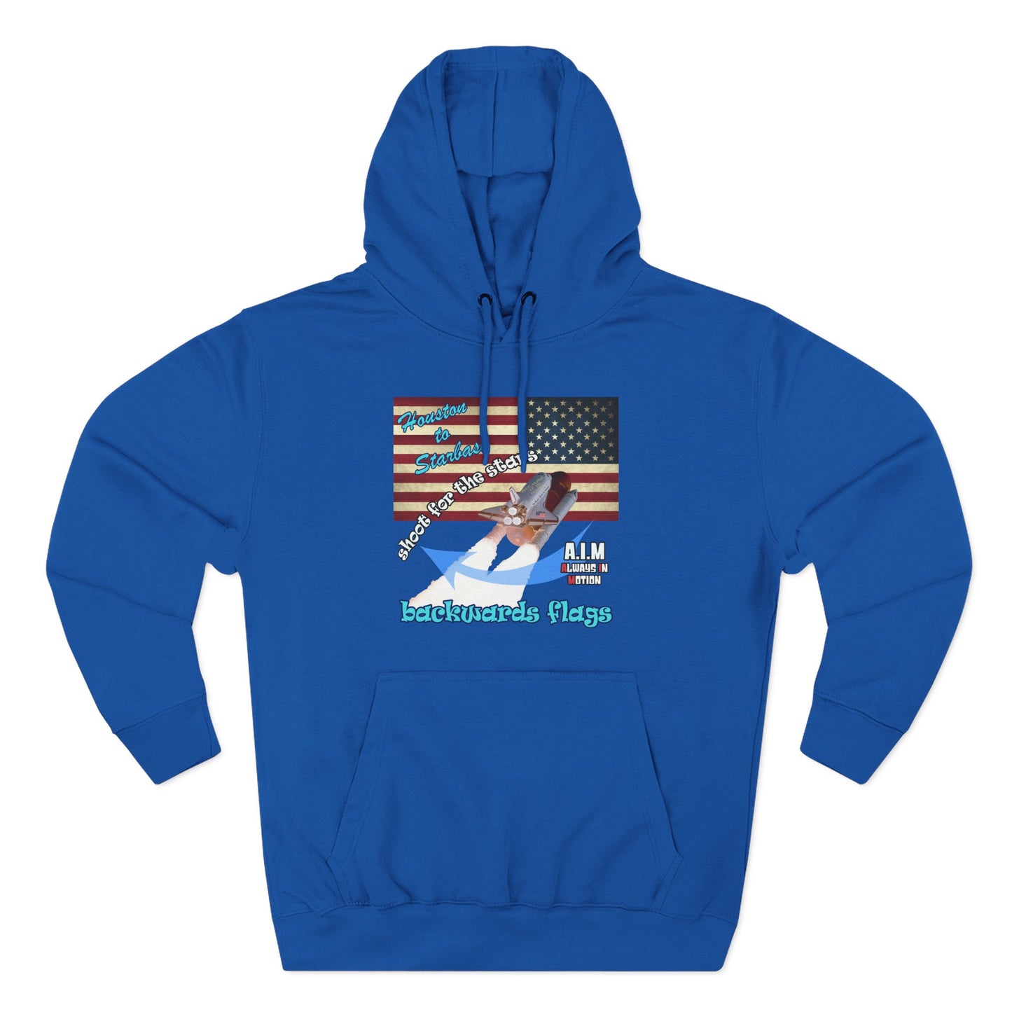 shoot for the stars - Three-Panel Fleece Hoodie