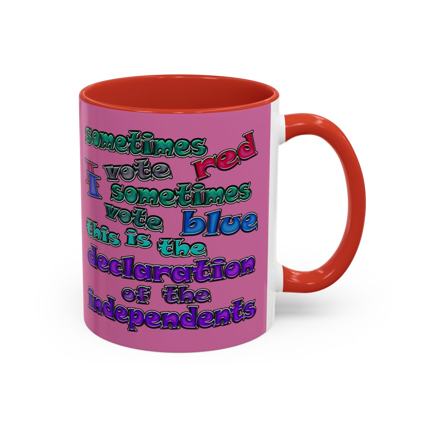 declaration of the independents - Accent Mug (light pink)