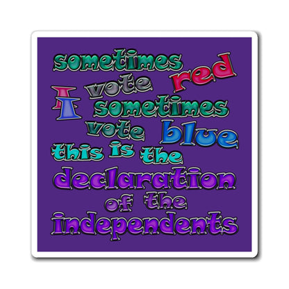 declaration of the independents - Magnets - (purple)
