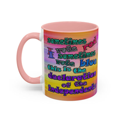 declaration of the independents - Accent Mug (color blur)