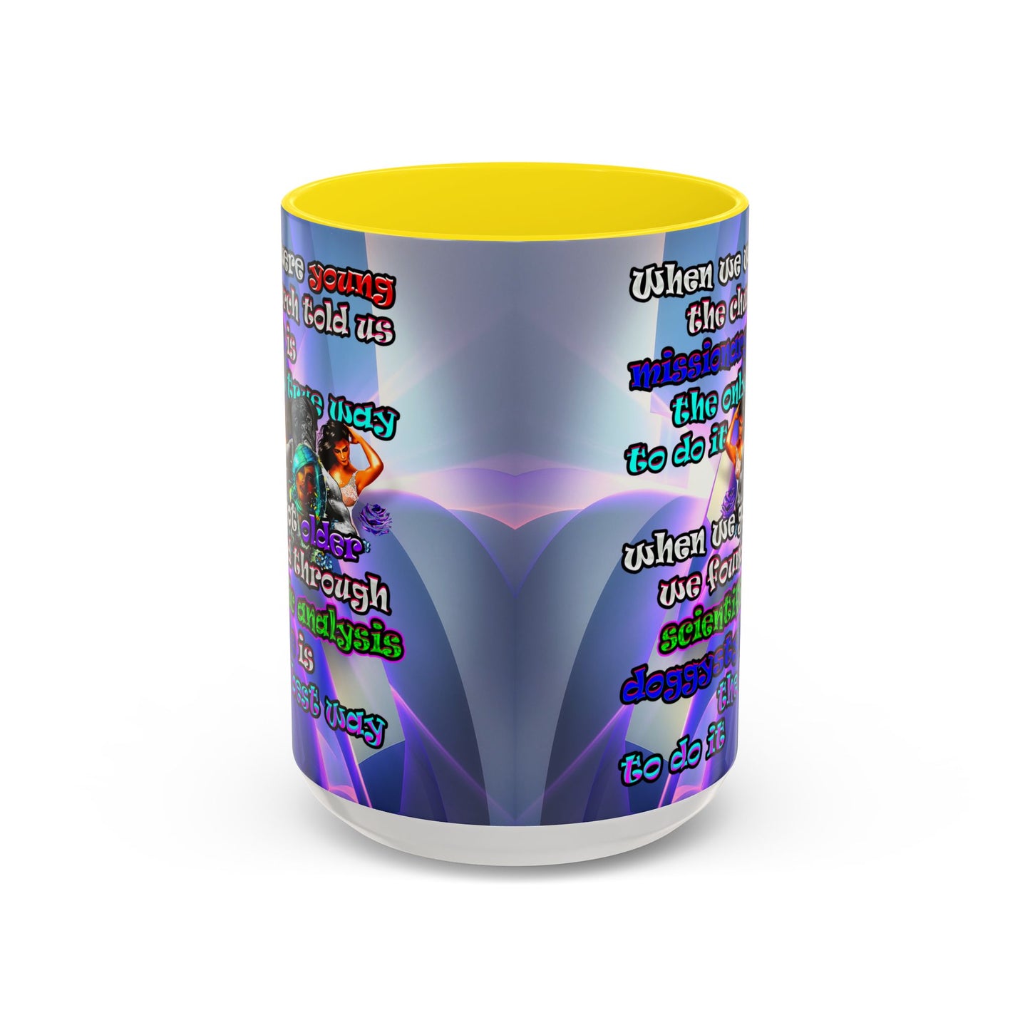 doggystyle - Accent Mug (grey-pink wave)