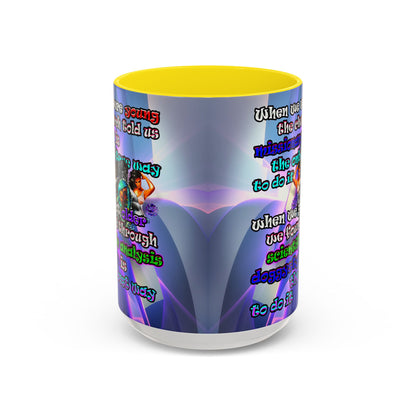 doggystyle - Accent Mug (grey-pink wave)