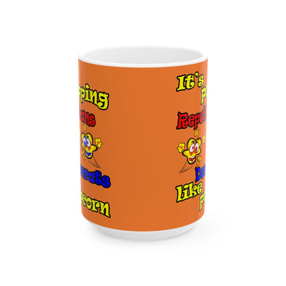 popping like popcorn - White Mug (crusta)