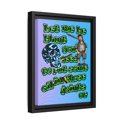 og - framed canvas art (light blue-purple wave)