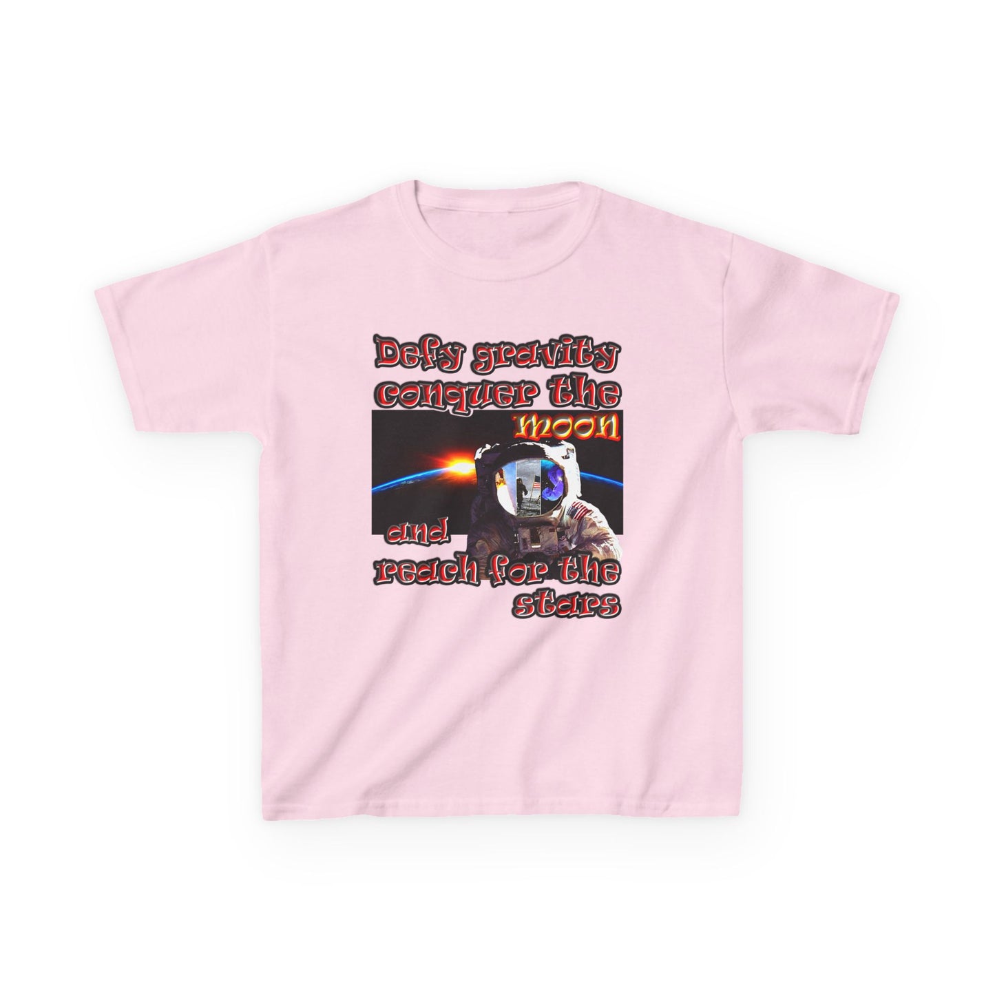 defy conquer reach - Kids Heavy Cotton™ Tee