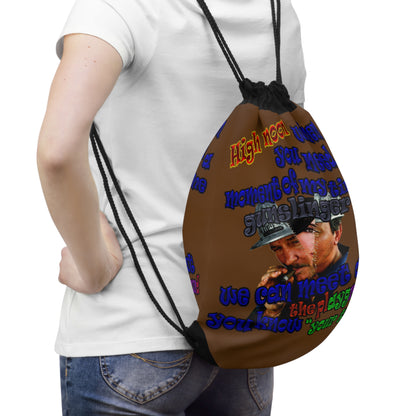 high noon - Drawstring Bag (brown)
