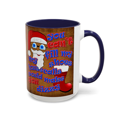 santa's shoes - Accent Mug (brown papyrus)