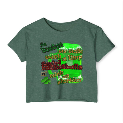 celtics logo - Women's Festival Crop Top