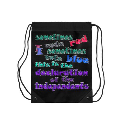 declaration of the independents - Drawstring Bag (black)