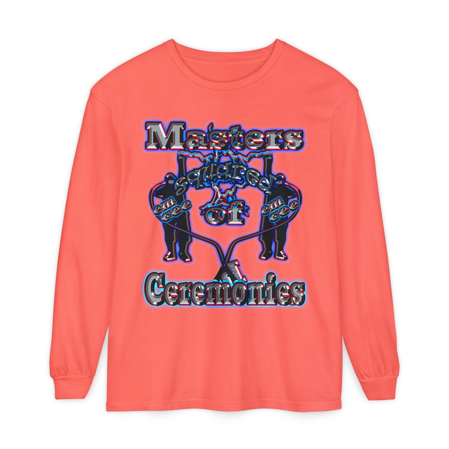 em cee squared - Unisex Garment-dyed Long Sleeve T-Shirt