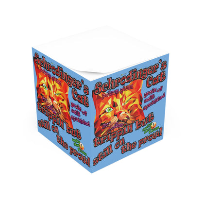 schrodinger's cat - note cube (light blue)