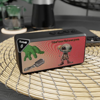 I don't care that your green - Jabba Bluetooth Speaker (yellow-orange wave)