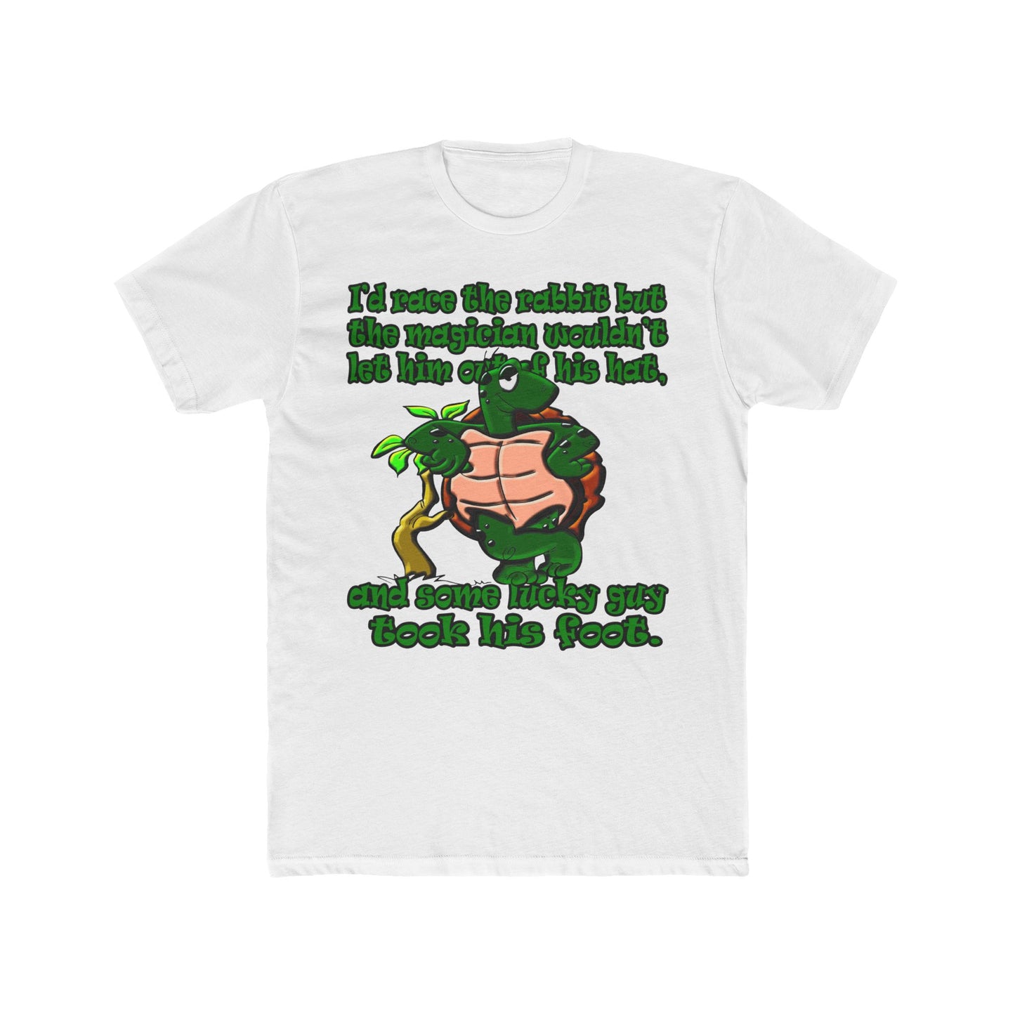 turtle race - Men's Cotton Crew Tee