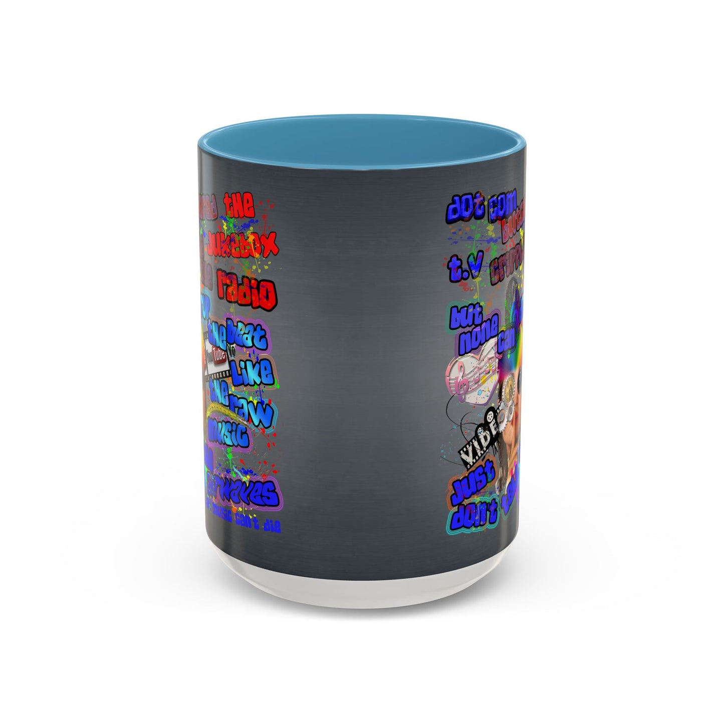 drop the beat - Accent Mug (grey-light grey)
