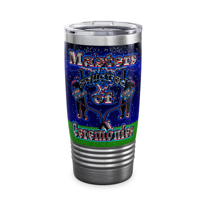 em cee squared - Ringneck Tumbler, 20oz ('snoops' background)