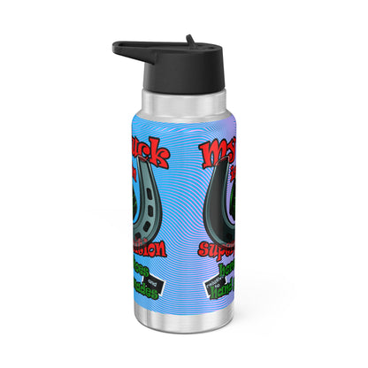 my luck - Gator Tumbler, 32oz  (light blue-purple wave)
